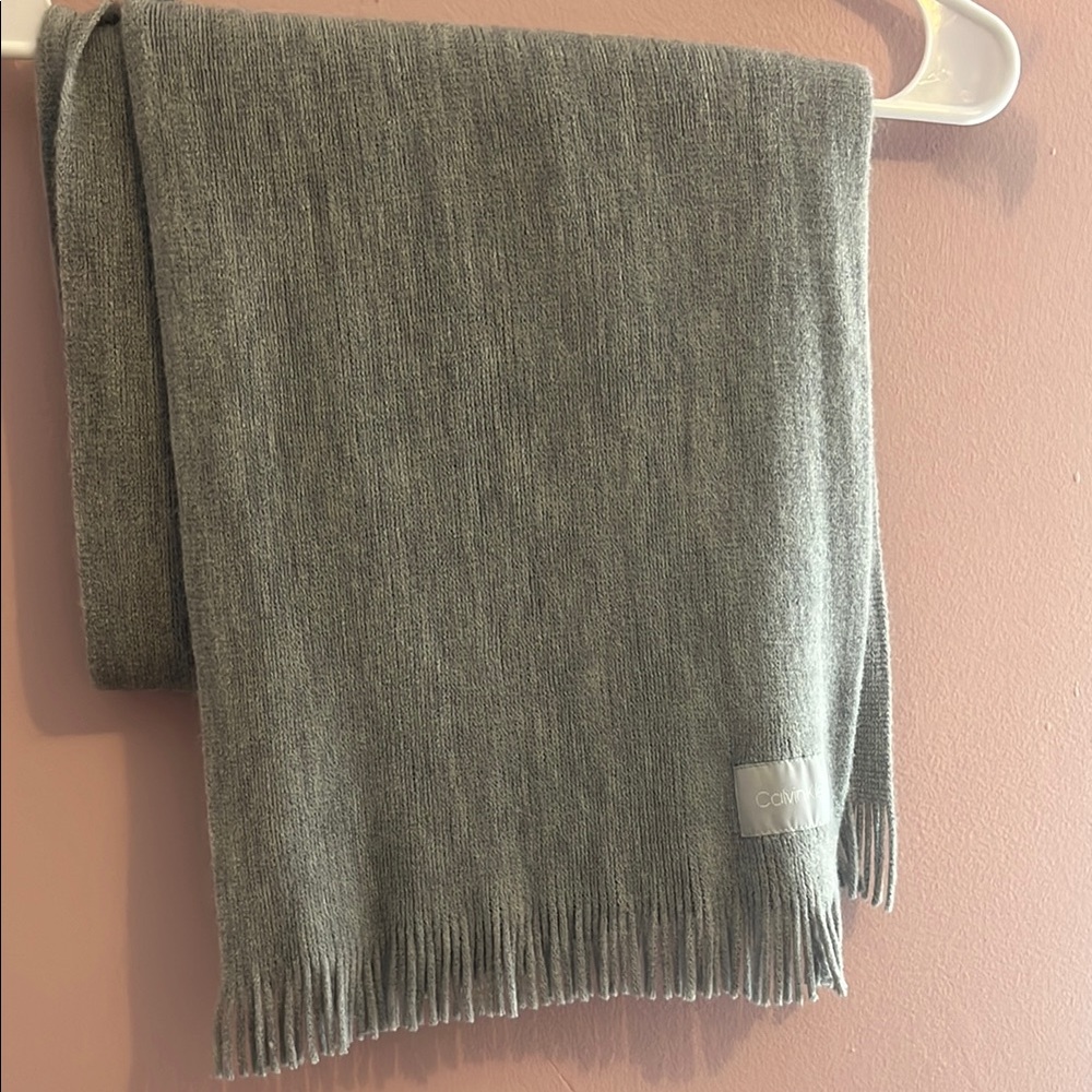 Calvin Klein Gray Scarf
